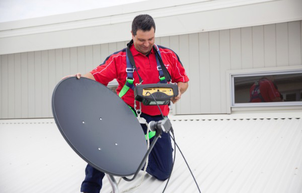 satellite with meter